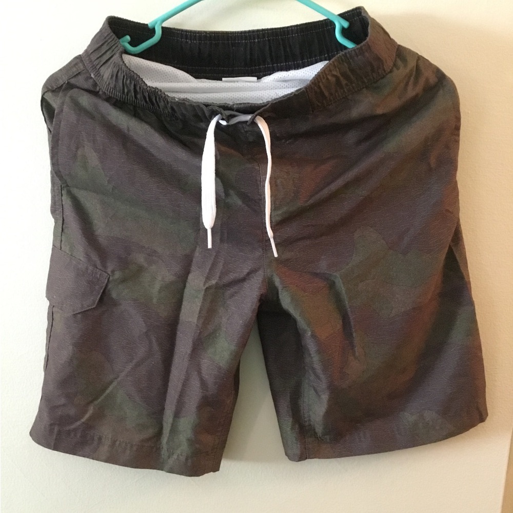 Camo Swim Trunks with Drawstring